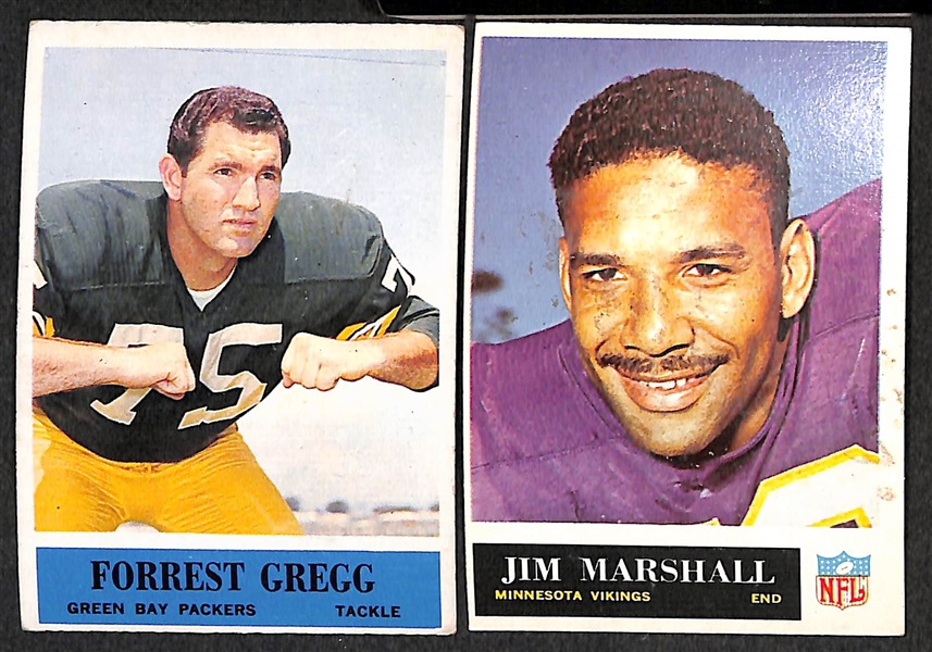Approx. 230 Assorted 1964-1967 Philadelphia Football Cards w. Minor Stars